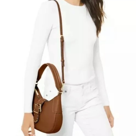 MICHAEL KORS Brown Leather Shoulder Handbag NWT - Picture 13 of 13